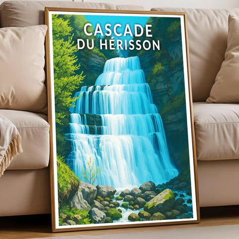 Affiche - Cascade du Hérisson