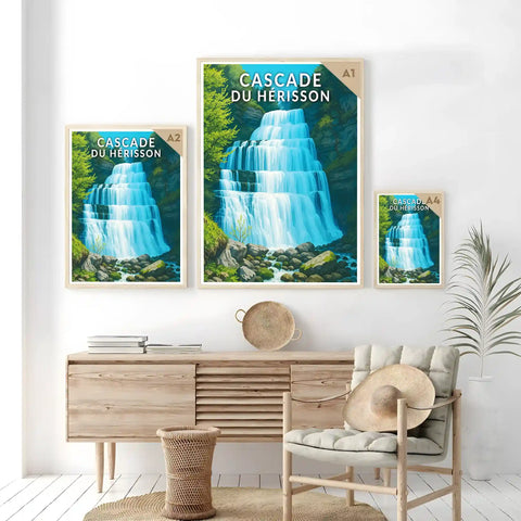 Affiche - Cascade du Hérisson