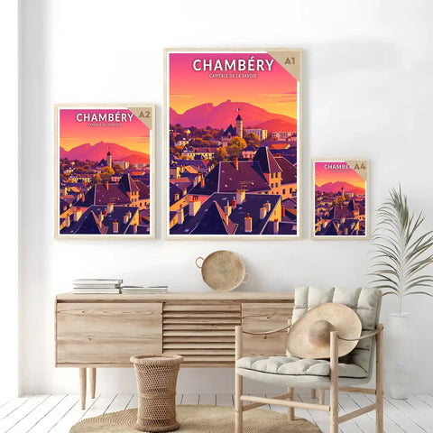 Affiche - Chambéry - Capitale de la Savoie