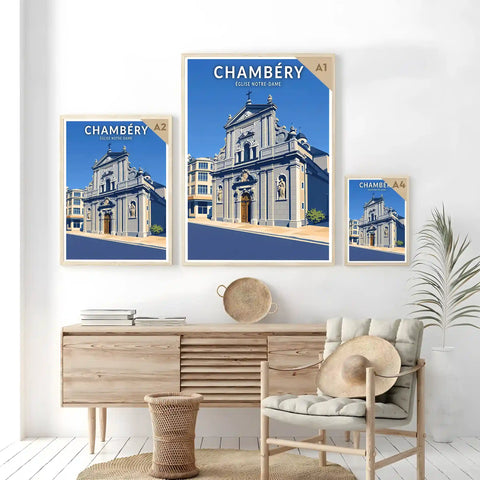 Affiche - Chambéry - Église Notre-Dame
