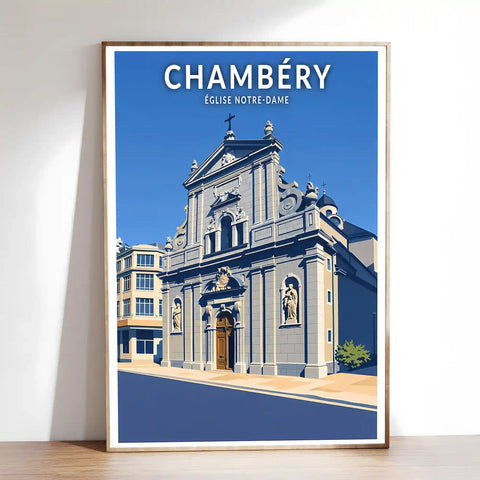 Affiche - Chambéry - Église Notre-Dame