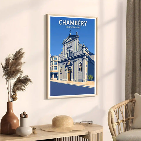 Affiche - Chambéry - Église Notre-Dame