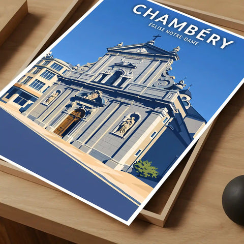 Affiche - Chambéry - Église Notre-Dame