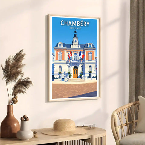 Affiche - Chambéry - Hôtel de Ville