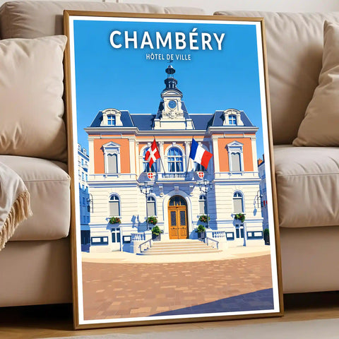 Affiche - Chambéry - Hôtel de Ville