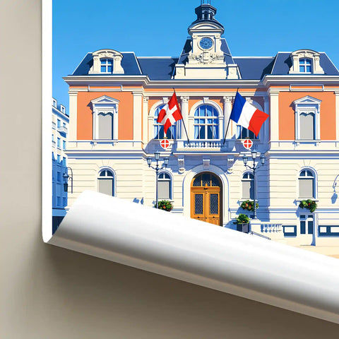 Affiche - Chambéry - Hôtel de Ville