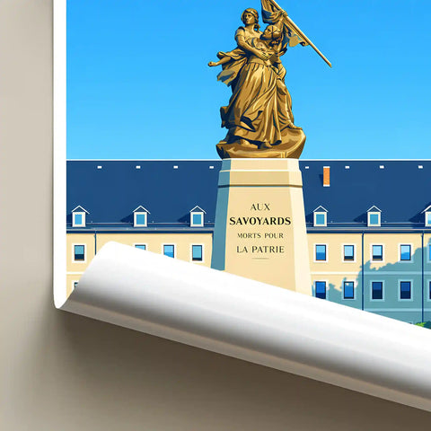 Affiche - Chambéry - Monument aux Morts de la Guerre de 1870-1871