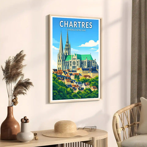 Affiche - Chartres - Cathédrale Notre-Dame