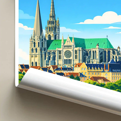 Affiche - Chartres - Cathédrale Notre-Dame