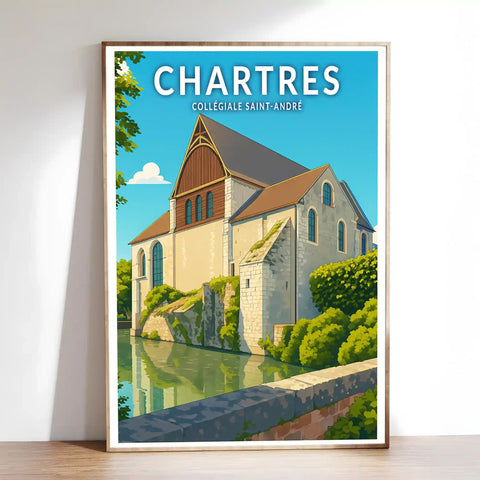 Affiche - Chartres - Collégiale Saint-André