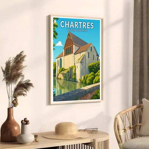 Affiche - Chartres - Collégiale Saint-André