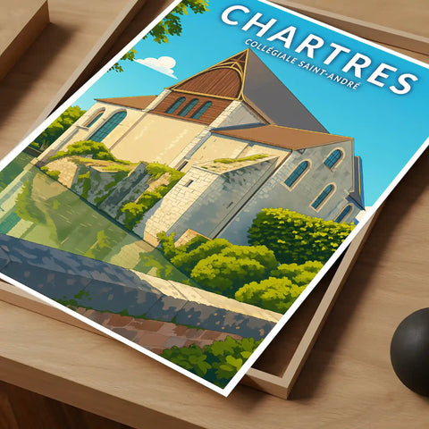 Affiche - Chartres - Collégiale Saint-André