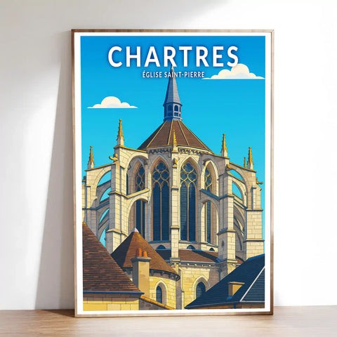 Affiche - Chartres - Église Saint-Pierre