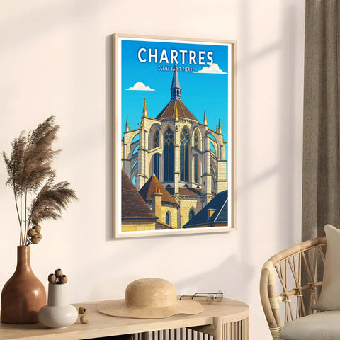 Affiche - Chartres - Église Saint-Pierre