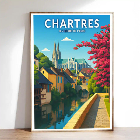 Affiche - Chartres - Les Bords de l'Eure