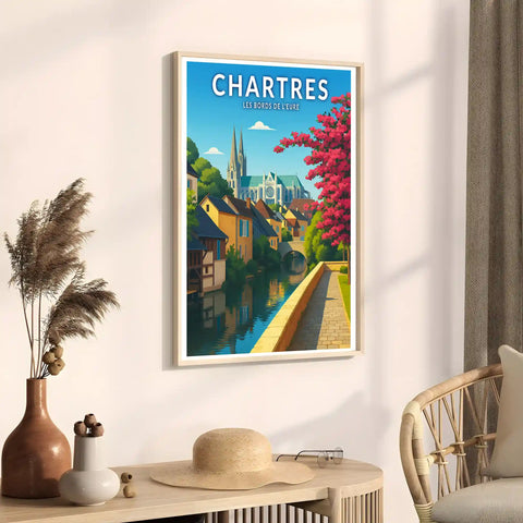 Affiche - Chartres - Les Bords de l'Eure