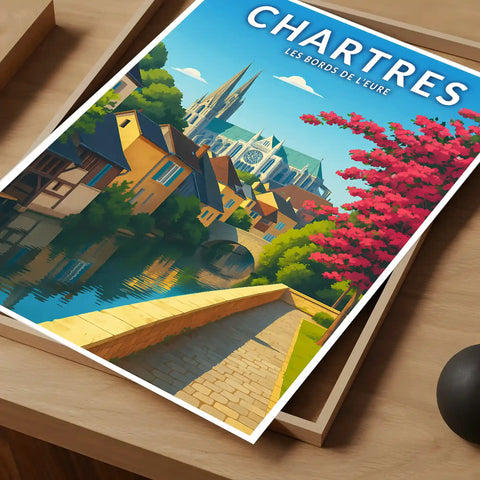 Affiche - Chartres - Les Bords de l'Eure