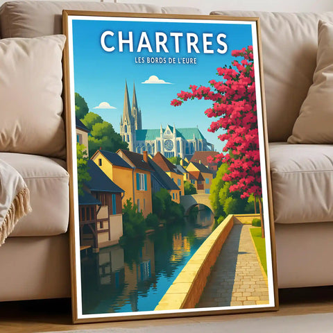 Affiche - Chartres - Les Bords de l'Eure