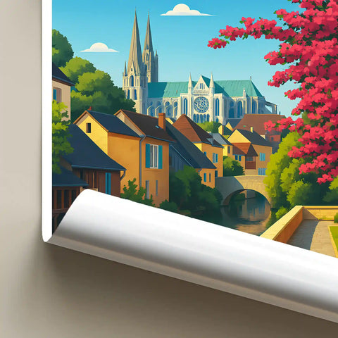 Affiche - Chartres - Les Bords de l'Eure