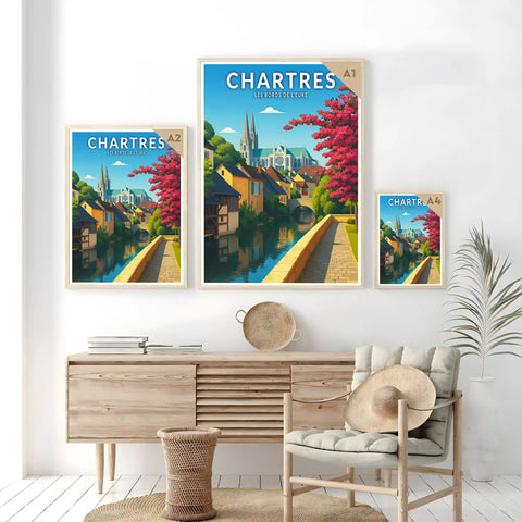 Affiche - Chartres - Les Bords de l'Eure