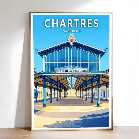 Affiche - Chartres - Place Billard