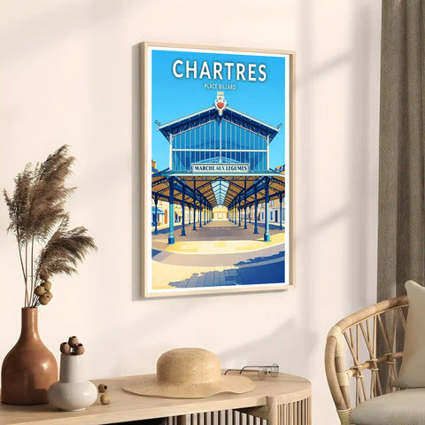 Affiche - Chartres - Place Billard