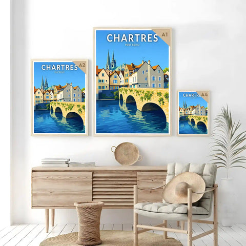 Affiche - Chartres - Pont Bouju