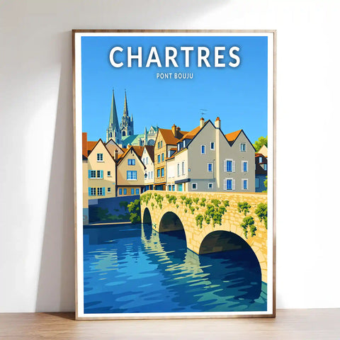 Affiche - Chartres - Pont Bouju