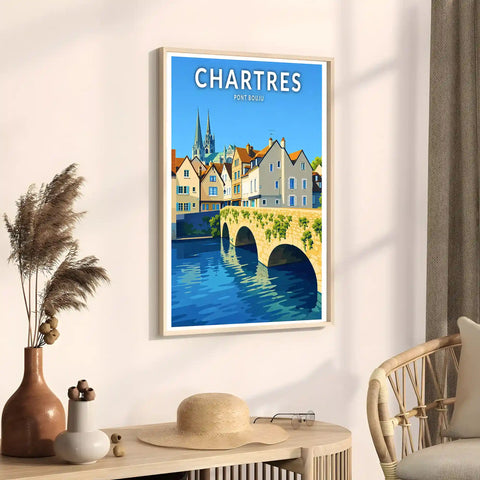 Affiche - Chartres - Pont Bouju