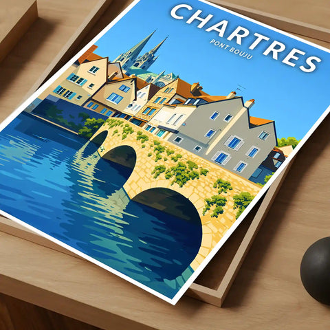 Affiche - Chartres - Pont Bouju