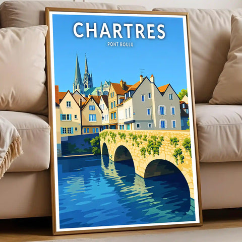 Affiche - Chartres - Pont Bouju