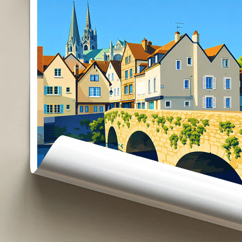 Affiche - Chartres - Pont Bouju