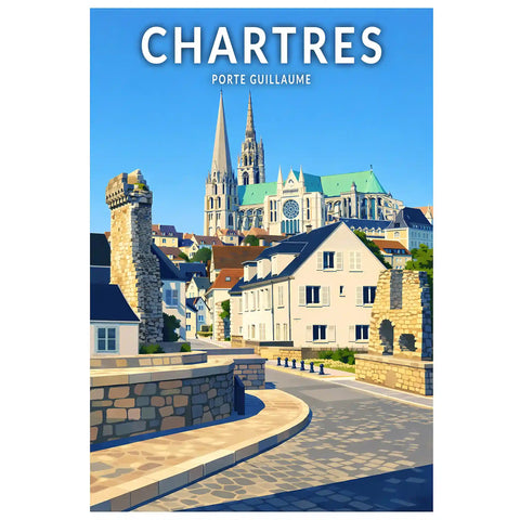 Affiche - Chartres - Porte Guillaume