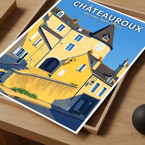 Affiche - Châteauroux -  Ancienne Porte de Ville