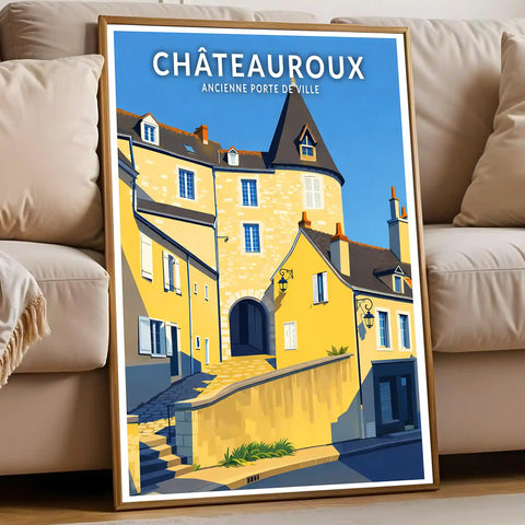 Affiche - Châteauroux -  Ancienne Porte de Ville