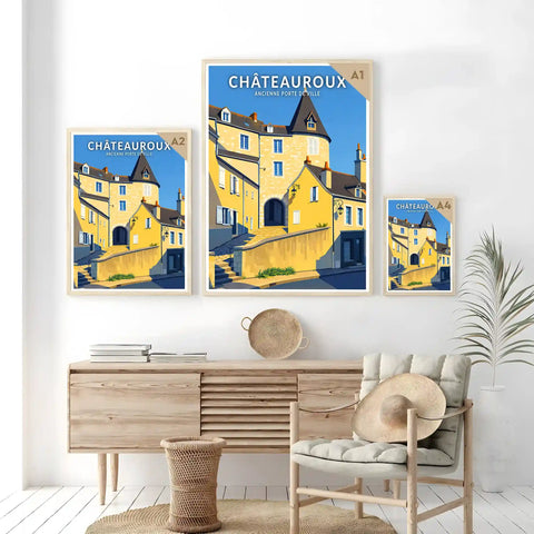 Affiche - Châteauroux -  Ancienne Porte de Ville