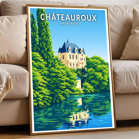 Affiche - Châteauroux - Château Raoul