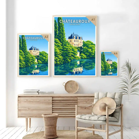 Affiche - Châteauroux - Château Raoul