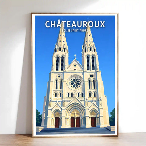 Affiche - Châteauroux - Église Saint-André