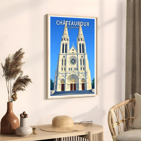 Affiche - Châteauroux - Église Saint-André