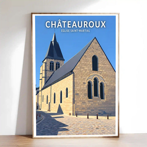 Affiche - Châteauroux - Église Saint-Martial