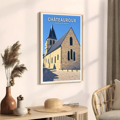 Affiche - Châteauroux - Église Saint-Martial