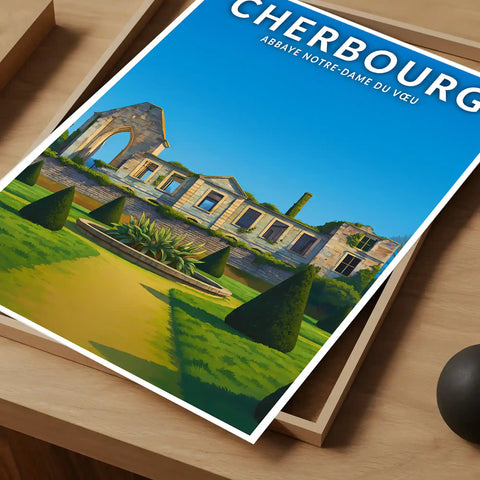 Affiche - Cherbourg - Abbaye Notre-Dame du Vœu