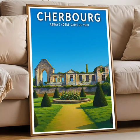Affiche - Cherbourg - Abbaye Notre-Dame du Vœu
