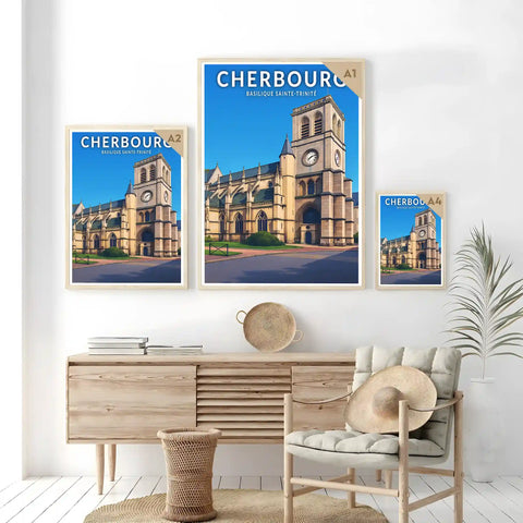 Affiche - Cherbourg - Basilique Sainte-Trinité
