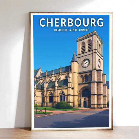 Affiche - Cherbourg - Basilique Sainte-Trinité