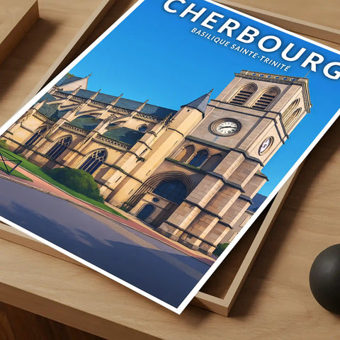 Affiche - Cherbourg - Basilique Sainte-Trinité