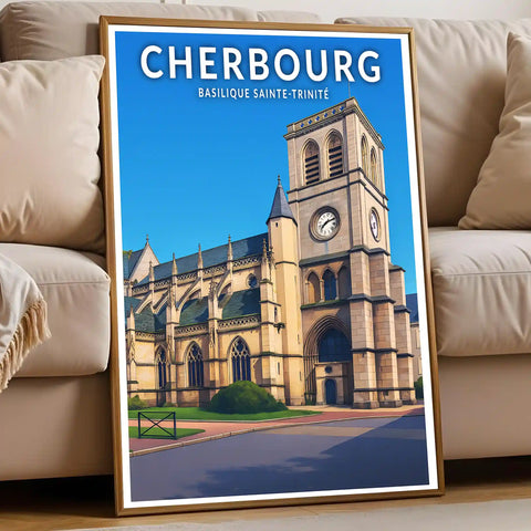 Affiche - Cherbourg - Basilique Sainte-Trinité