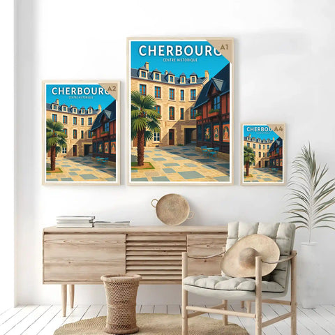 Affiche - Cherbourg - Centre Historique