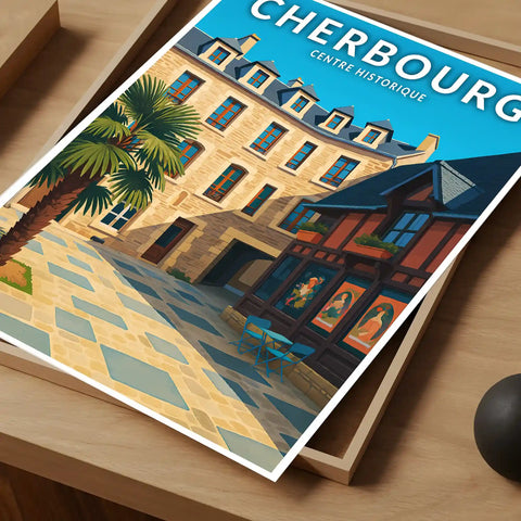 Affiche - Cherbourg - Centre Historique